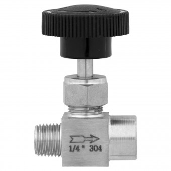 Кран игольчатый НР-ВР 1/4" нерж. Кран игольчатый НР-ВР 1/4" нерж.