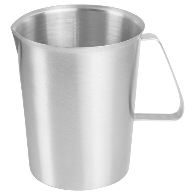 Мензурка нержавеющая сталь 2000 мл. с ручкой Мензурка нержавеющая сталь 2000 мл. с ручкой