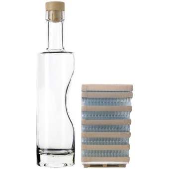 Бутылка "Deboss" 0,5 л. с пробкой полимерной Т-образной паллет 1445 шт.