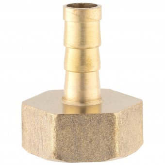 Штуцер ёлочка ВР 1/2" латунь 8 мм.  Штуцер ёлочка ВР 1/2" латунь 8 мм.