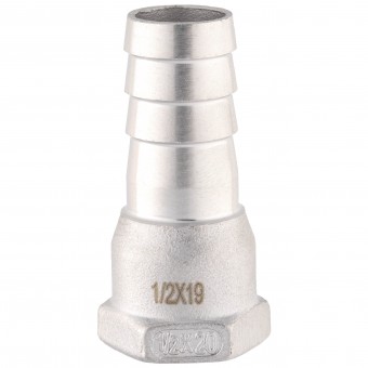 Штуцер ёлочка ВР 1/2" AISI 20 мм Штуцер ёлочка ВР 1/2" AISI 20 мм