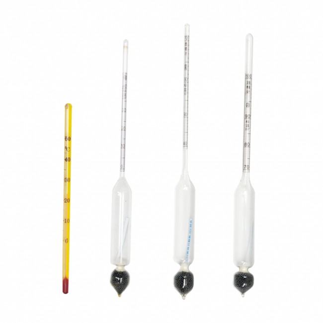 Набор ареометров с термометром