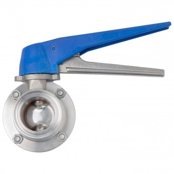 Кран дисковый с трещоткой CLAMP 1,5" AISI  Кран дисковый с трещоткой CLAMP 1,5" AISI