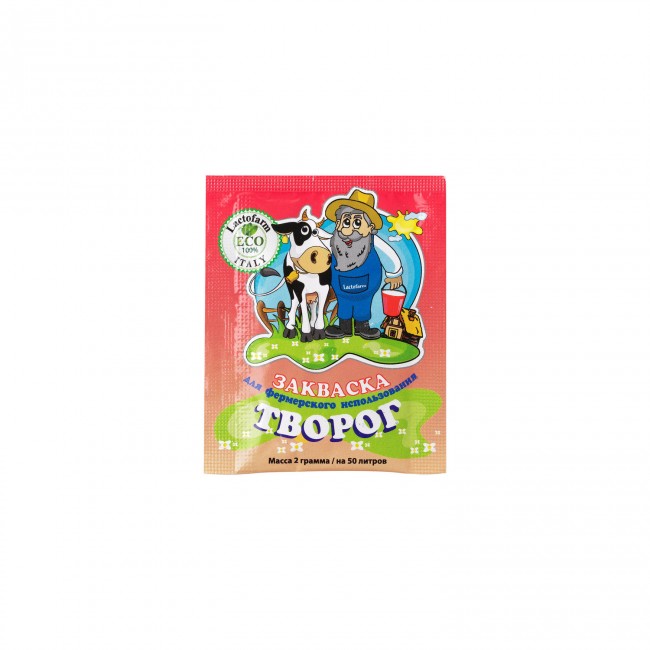 Закваска Lactofarm Eco "Творог" 2 гр., ферма Закваска Lactofarm Eco "Творог" 2 гр., ферма