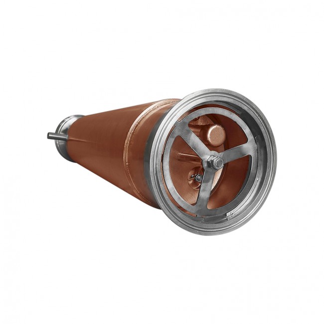 Вставка в конус тарельчатая колпачковая колонна, медь