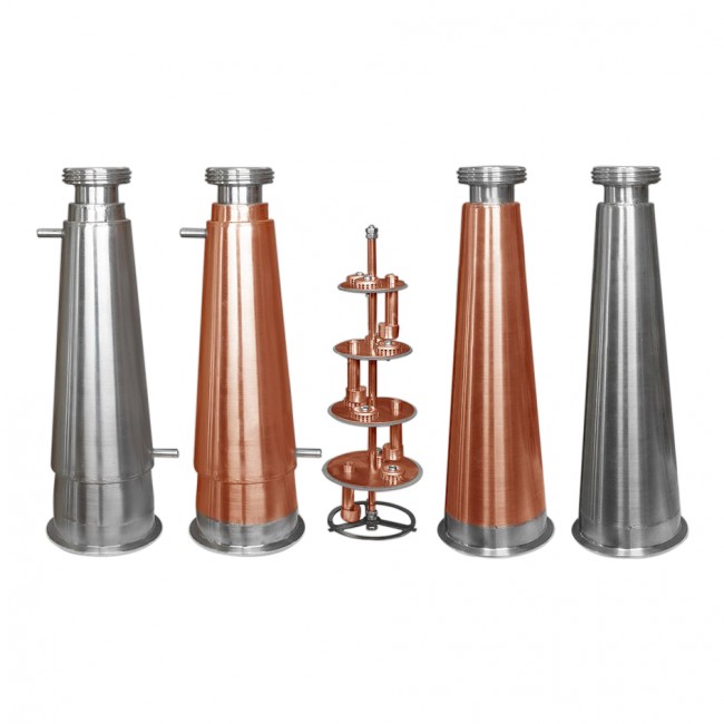 Вставка в конус тарельчатая колпачковая колонна, медь