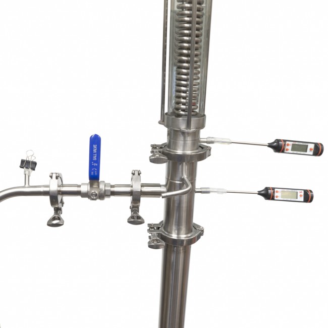 Дефлегматор (стеклянная колба) CLAMP 2.0" Дефлегматор (стеклянная колба) CLAMP 2.0"