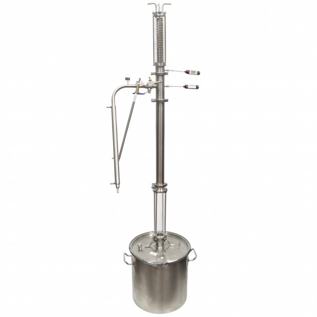 Дистиллятор прямоточный 2500 с отводом 90° CLAMP 1,5" Дистиллятор прямоточный 2500 с отводом 90° CLAMP 1,5"