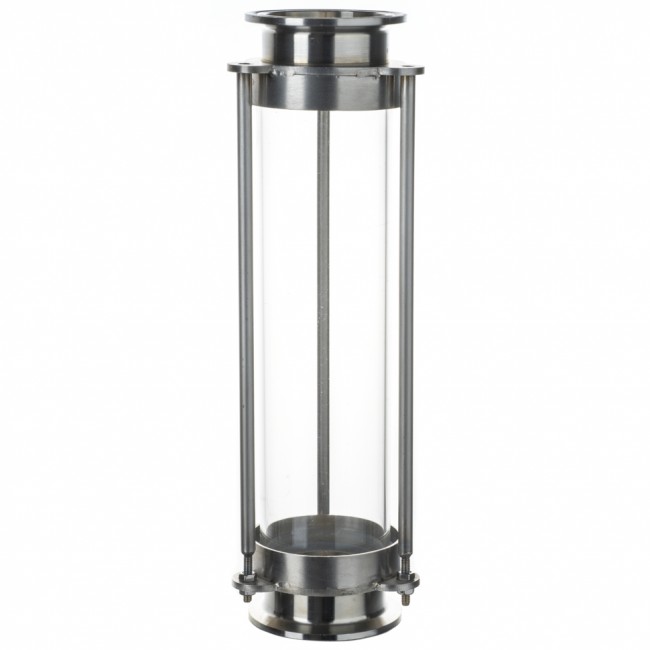 Царга стекло d-51 L-250 мм. CLAMP 2,0" DN 48 