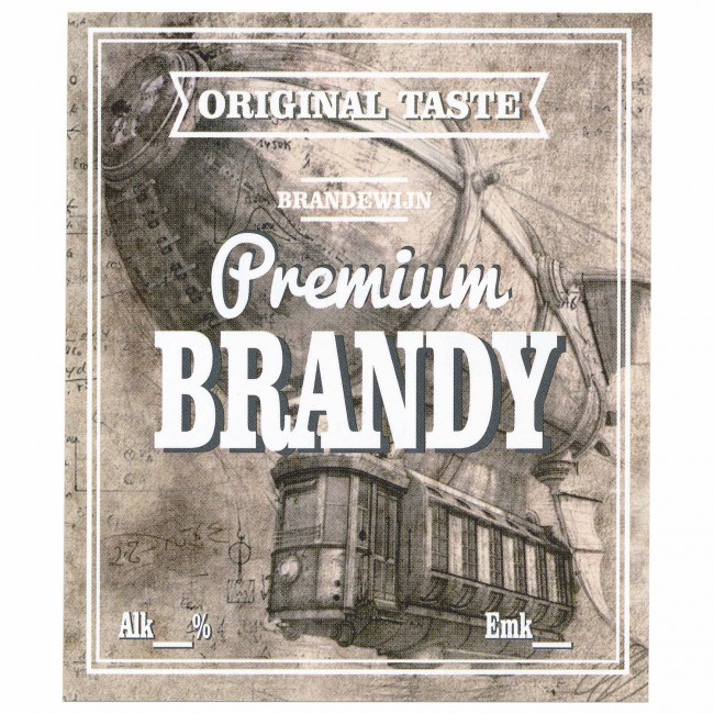 Этикетка самоклеящаяся "BRANDY" 85*100 мм