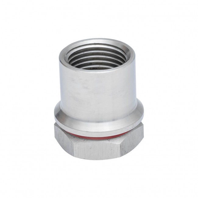 Футорка 1/2" с гайкой для установки биметаллического термометра в котел AISI