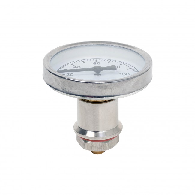 Футорка 1/2" с гайкой для установки биметаллического термометра в котел AISI