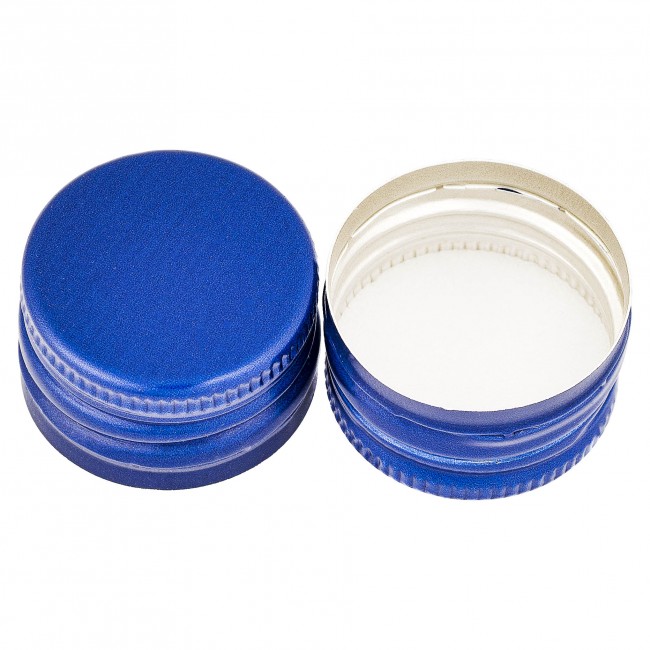 Колпачок алюминиевый с резьбой 28*18 синий Колпачок алюминиевый с резьбой 28*18 синий