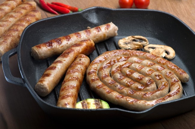 Оболочка для сосисок и сарделек коллагеновая Вискофан 30/70 мм, для жарки 21,34 м. 