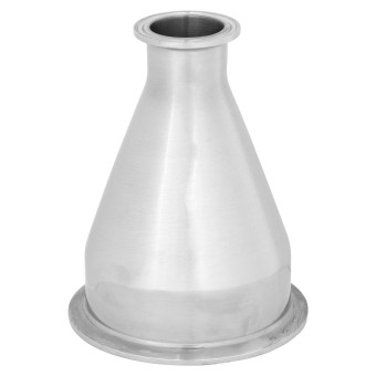 Переходник КЛАМП 1,5" (DN38) - КЛАМП 4,0" (DN102) h - 148 мм