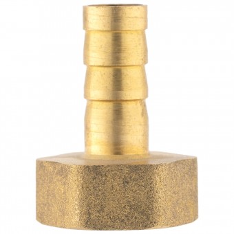 Штуцер ёлочка ВР 1/2" латунь 12 мм.  Штуцер ёлочка ВР 1/2" латунь 12 мм.