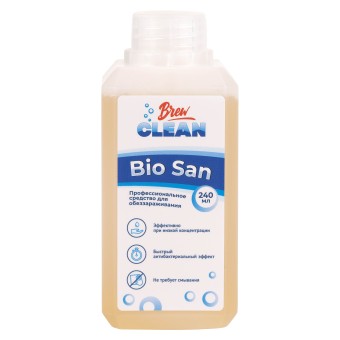 Кислотное средство с антибактериальным эффектом Brew Clean Bio San, 240 мл. Кислотное средство с антибактериальным эффектом Brew Clean Bio San, 240 мл.