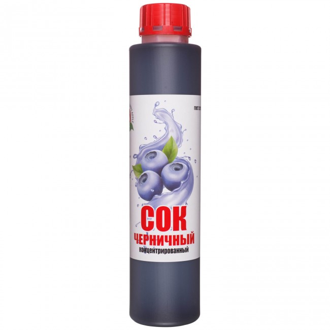 Сок черничный концентрированный 1 кг.