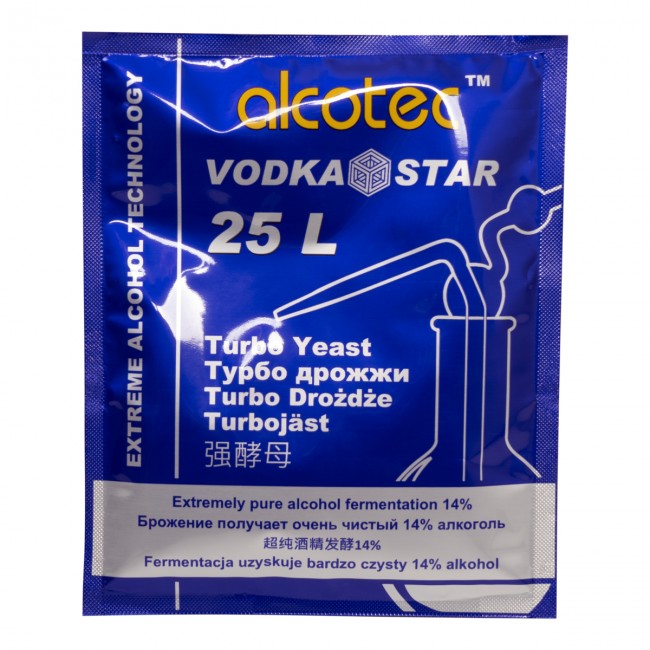 Дрожжи спиртовые "Alcotec Vodka Star Turbo" 66 гр.
