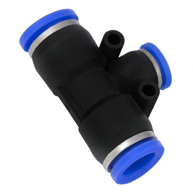 Тройник быстросъёмный PE-12/8 мм Тройник быстросъёмный PE-12/8 мм