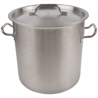 Кастрюля 12 л, тройное дно 25*25 с крышкой (котёл)