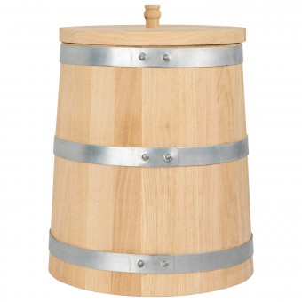 Дубовая кадка 20 л "Профи" с крышкой и гнетом Дубовая кадка 20 л "Профи" с крышкой и гнетом