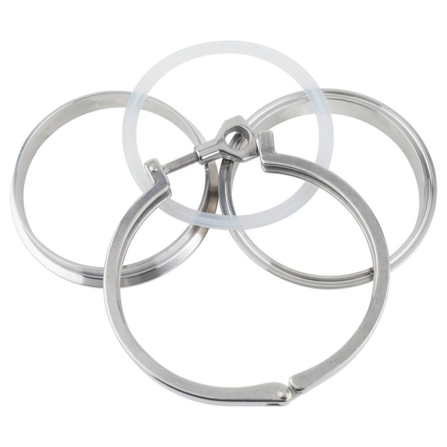 CLAMP 6,5" DN 159 в сборе AISI 