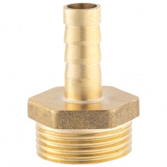 Штуцер ёлочка НР 3/4" латунь 10 мм.  Штуцер ёлочка НР 3/4" латунь 10 мм.