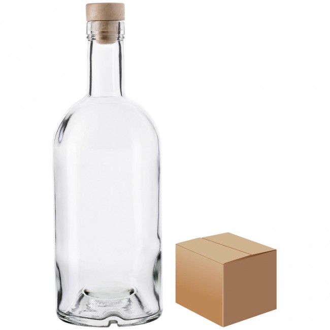 Бутылка "Домашняя" 1 л. с пробкой полимерной Т-образной коробка