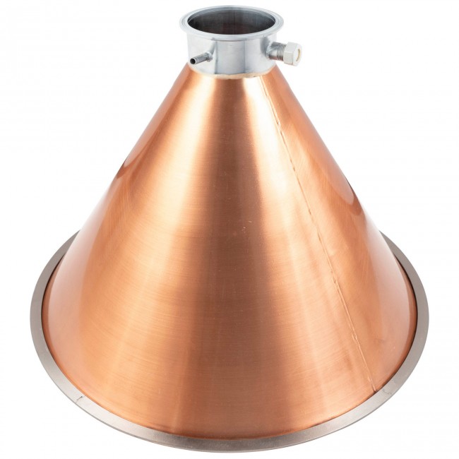 Медная конусная крышка "аламбик" D-530 CLAMP 4.0" Медная конусная крышка "аламбик" D-530 CLAMP 4.0"