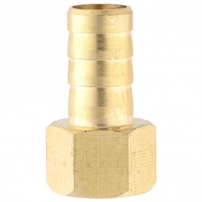 Штуцер ёлочка ВР 1/4" латунь 10 мм. 