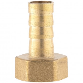Штуцер ёлочка ВР 3/8" латунь 10 мм.  Штуцер ёлочка ВР 3/8" латунь 10 мм.