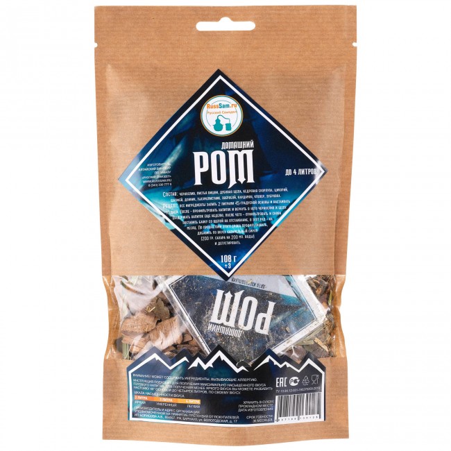 Набор для приготовления настойки "Ром Домашний" Набор для приготовления настойки "Ром Домашний"