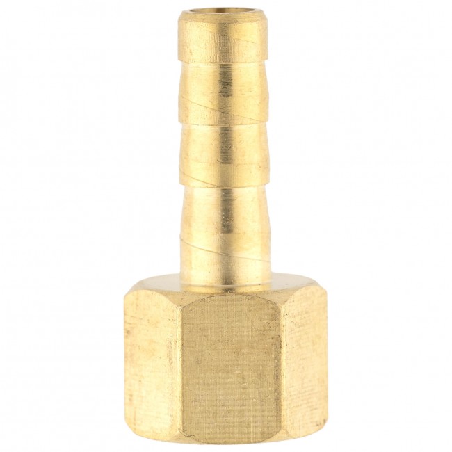 Штуцер ёлочка ВР 1/8" латунь 6 мм.  Штуцер ёлочка ВР 1/8" латунь 6 мм.
