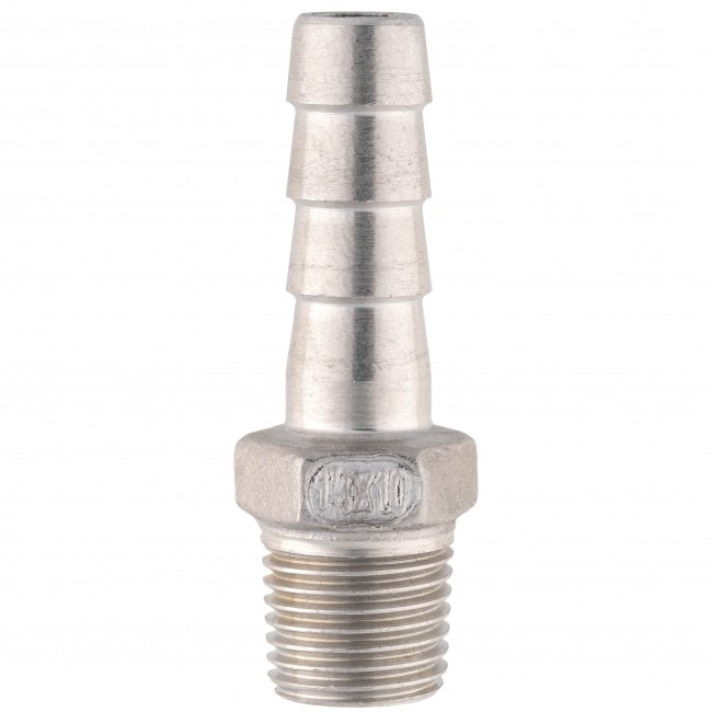 Штуцер ёлочка НР 1/4" AISI 10 мм Штуцер ёлочка НР 1/4" AISI 10 мм