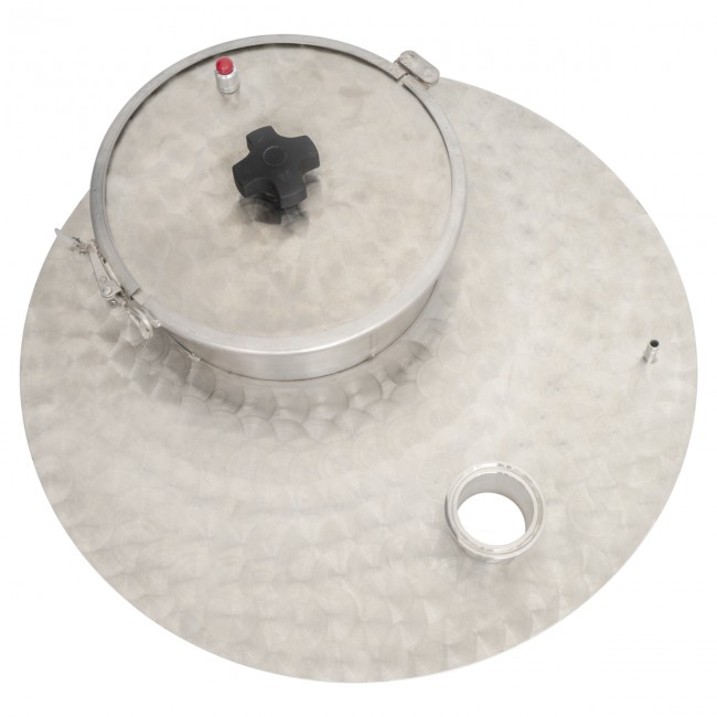 Крышка CLAMP 2,0" с люком для куба 100 литров "Винокур" 