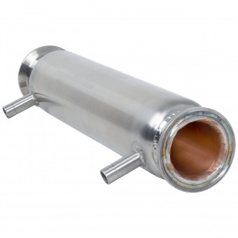 Рубашечный холодильник 250 мм CLAMP 1,5" DN 35 медь+AISI Рубашечный холодильник 250 мм CLAMP 1,5" DN 35 медь+AISI