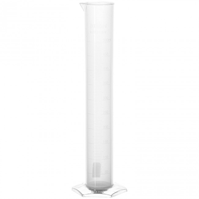 Цилиндр мерный полипропиленовый на подставке 500 мл. Цилиндр мерный полипропиленовый на подставке 500 мл.
