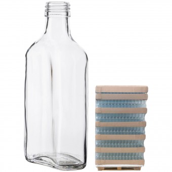 Бутылка "Фляжка" 0,25 л винт паллет 3024 шт. Бутылка "Фляжка" 0,25 л винт паллет 3024 шт.