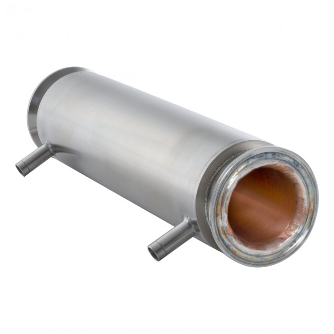 Рубашечный холодильник 250 мм CLAMP 2,0" DN 48 медь+AISI 