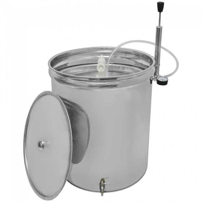 Ёмкость с пневмо и пылезащитной крышкой 200 л 