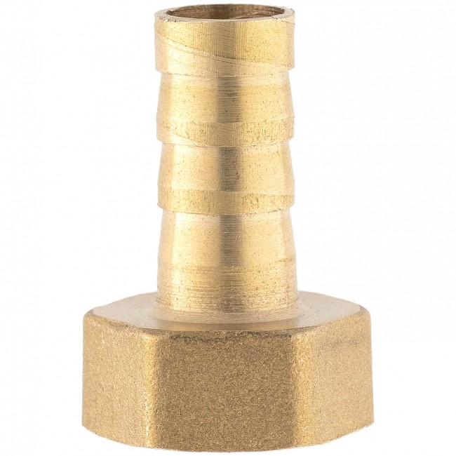 Штуцер ёлочка ВР 3/4" латунь 10 мм. 