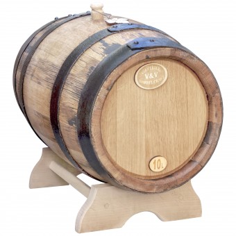 Дубовая бочка 10 л. "Портвейн" на подставке Дубовая бочка 10 л. "Портвейн" на подставке