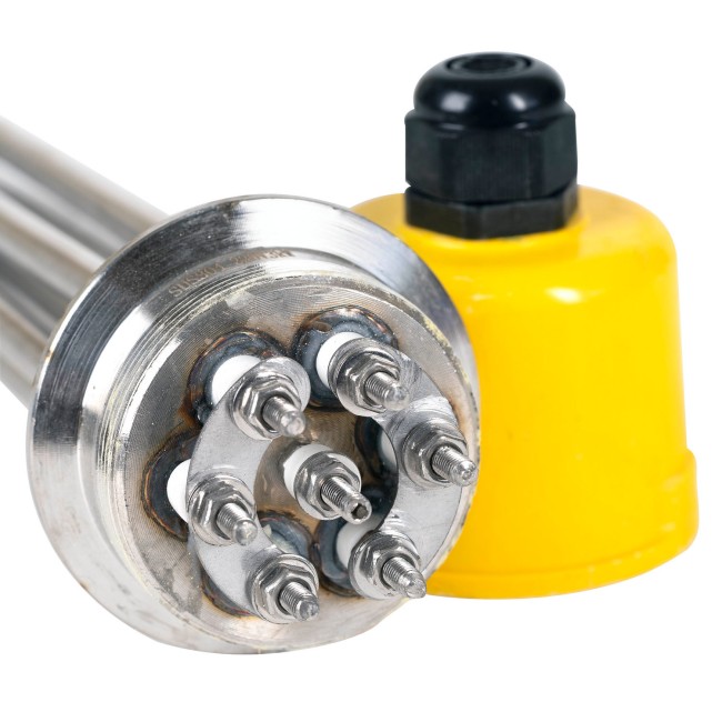 ТЭН 3,0 кВт 200 мм нерж. сталь Clamp 2.0" 220 V Китай