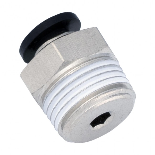 Штуцер НР 3/8" быстросъёмное соединение 6 мм