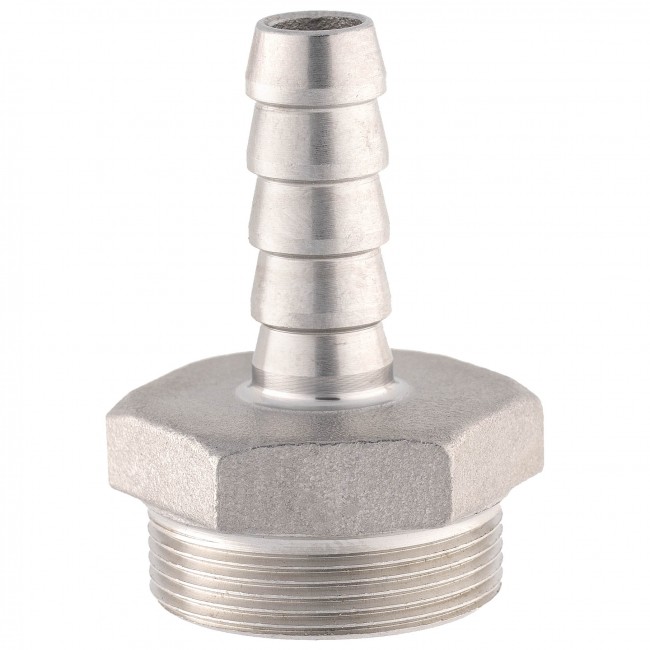 Переходник нержавеющий на водопроводный кран НР 24 мм. штуцер 9 мм. Переходник нержавеющий на водопроводный кран НР 24 мм. штуцер 9 мм.