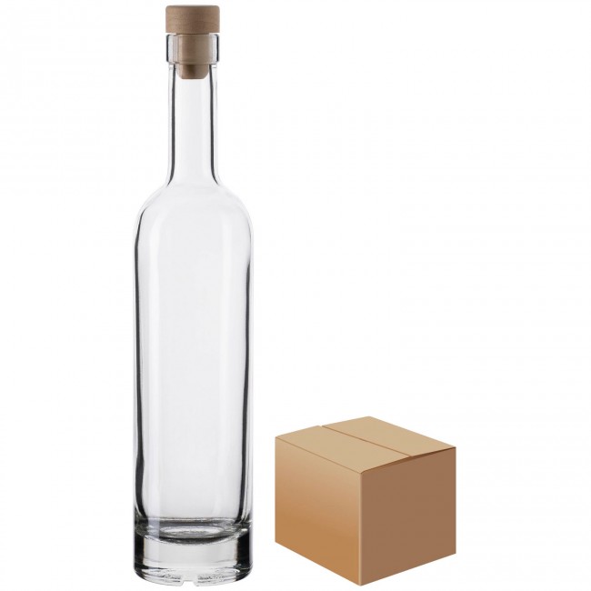 Бутылка "Белуга" 0,25 л. с пробкой полимерной Т-образной коробка