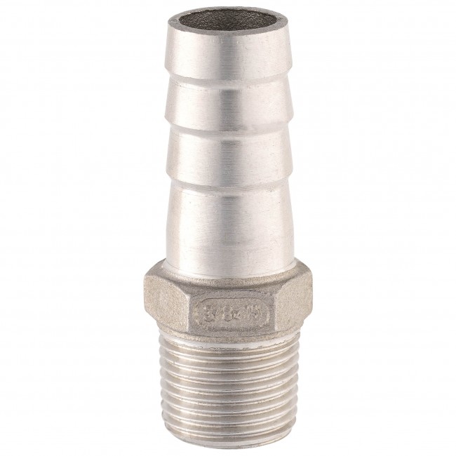 Штуцер ёлочка НР 3/8" AISI 15 мм