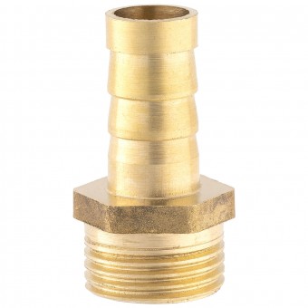 Штуцер ёлочка НР 3/8" латунь 10 мм.  Штуцер ёлочка НР 3/8" латунь 10 мм.