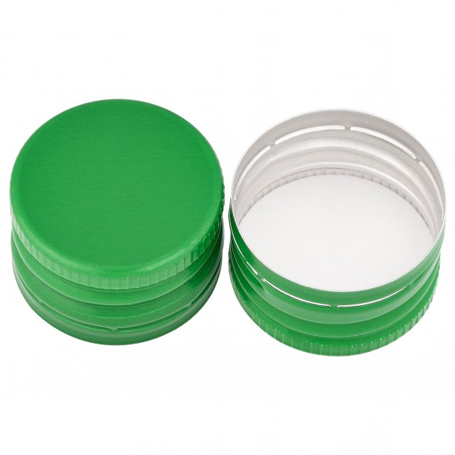 Колпачок алюминиевый с резьбой 28*18 зеленый